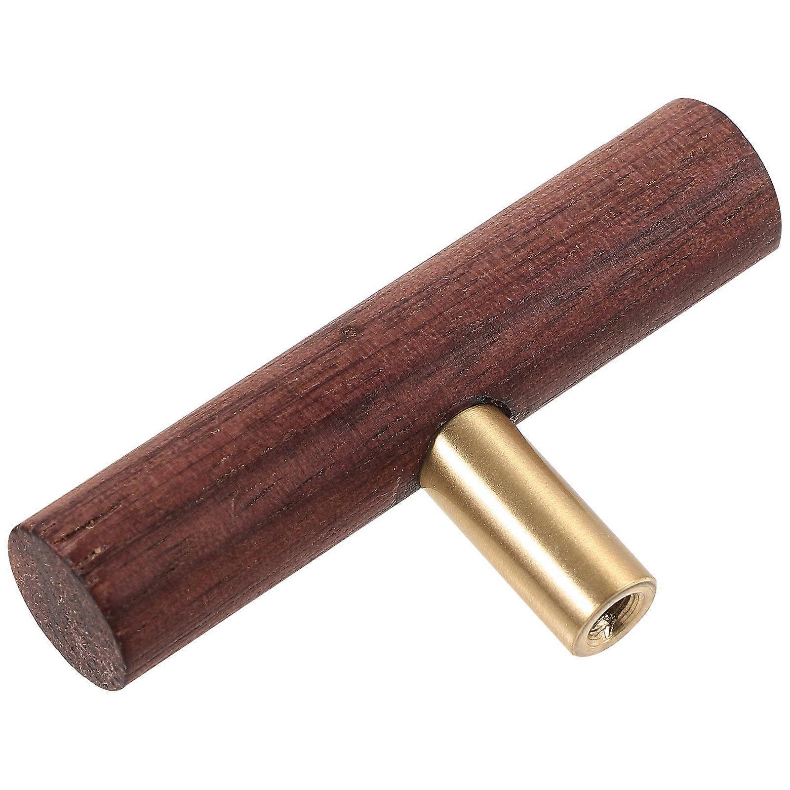 Wood and Brass Cabinet Handle for Long Term Use Ergonomic Design for Home Suitable for Cabinets Drawers Wardrobe 7.8 Inches