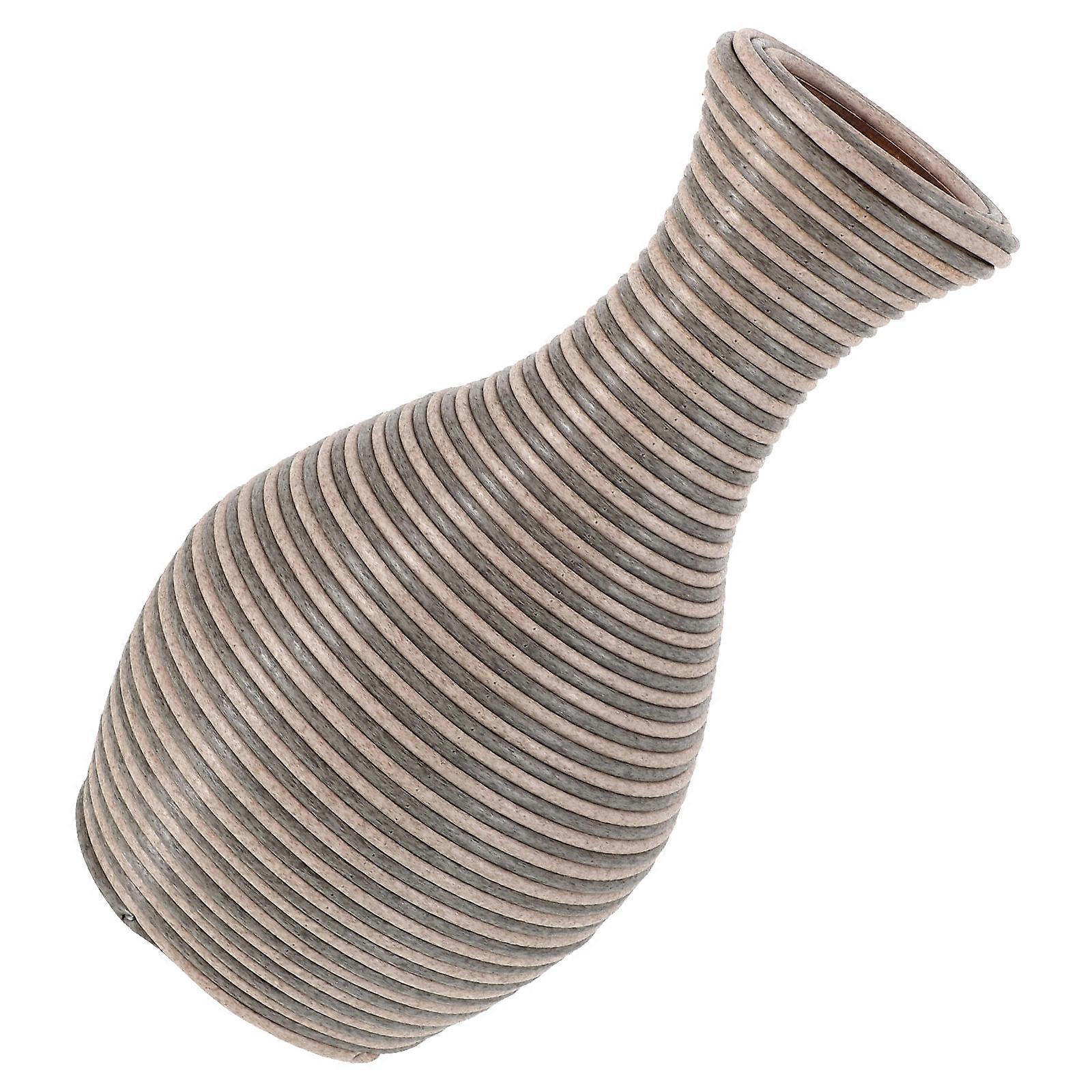 Elegant Plastic Woven Flower Vase for Decorative Storage in Multi Color Versatile for Home or Office Use