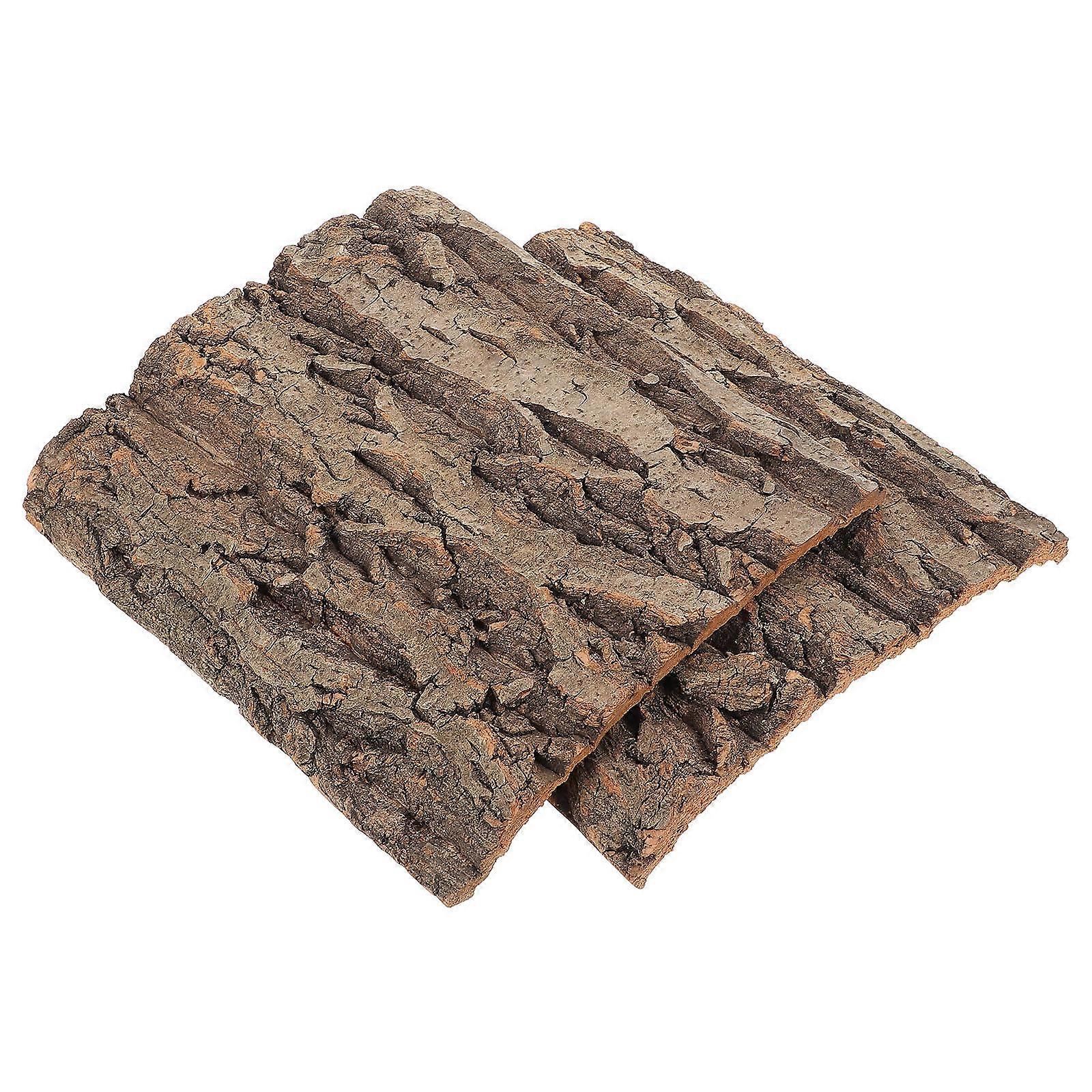 Cork For Terrarium Reptile Background Aquarium Enthusiasts Rustic Style Non-slip Texture 29.50X25.00X1.00CM 2Set