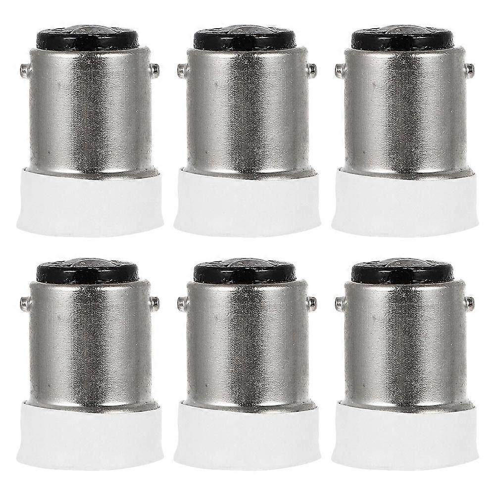 6pcs Light Bulb Socket Converter, Screw Lamp Socket Replacement for DIY Lighting, Easy Installation, Compatible with Various Fixtures, Durable