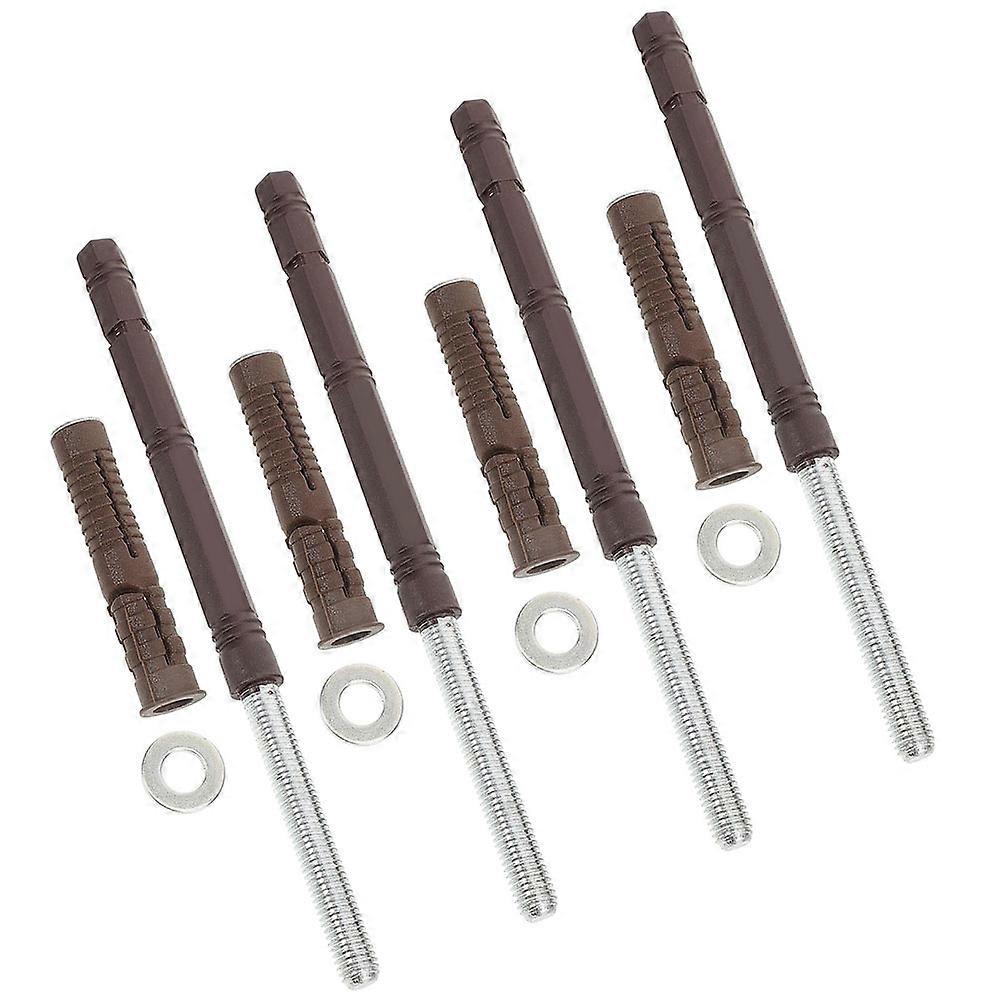 Floating Shelf Hidden Brackets for Home Use Dark Brown 4pcs Can Bear Heavy Loads