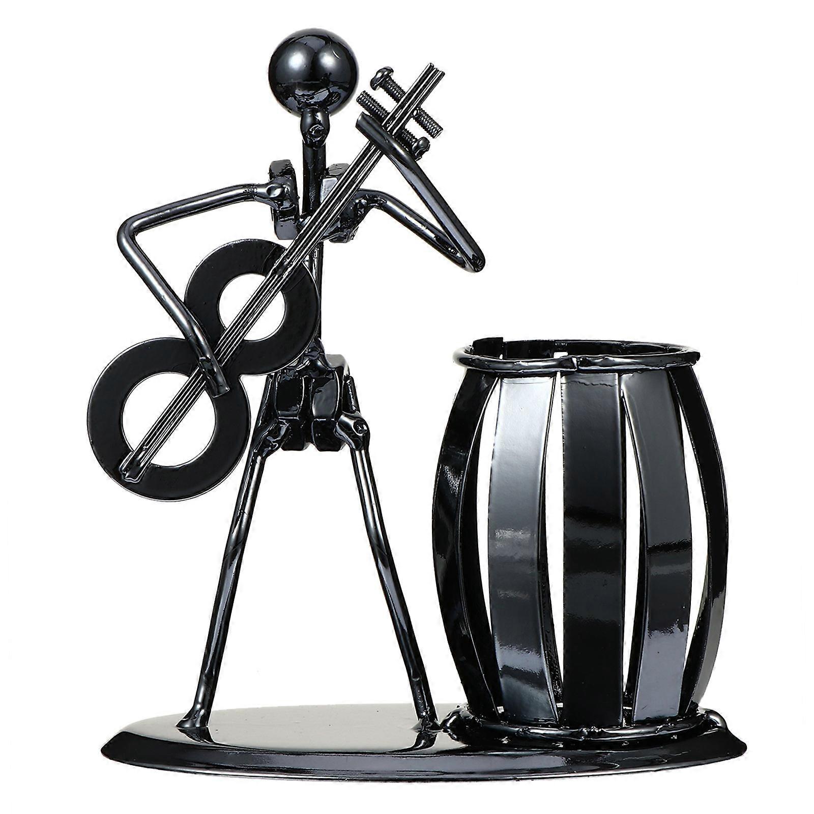 Multifunctional Brush Holder For Students And Office Workers In Libraries And Schools 13.5x12x6.5cm Silver Storage 1Pc