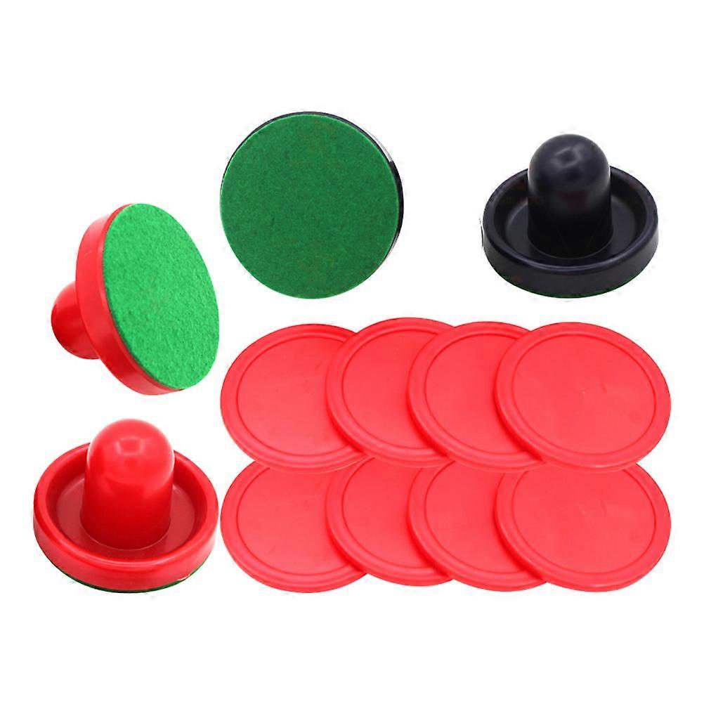 Air Hockey Accessories Set with Pucks and Paddles for Indoor Game Rooms and Recreational Play