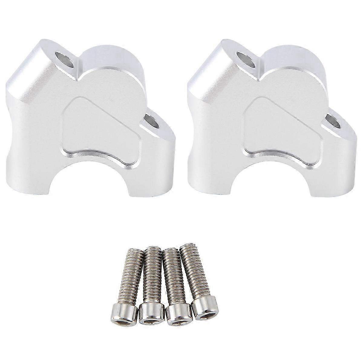 Silver Handlebar Riser for Motorcycle Compatible with NX400 & NX500 Models - Enhance Riding Comfort & Control