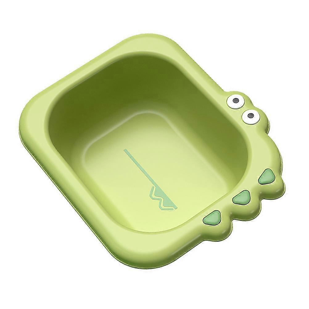 Portable Baby Washbasin for Hair Bathing and Cleaning Made of PP Green 9cm Depth 3000ml