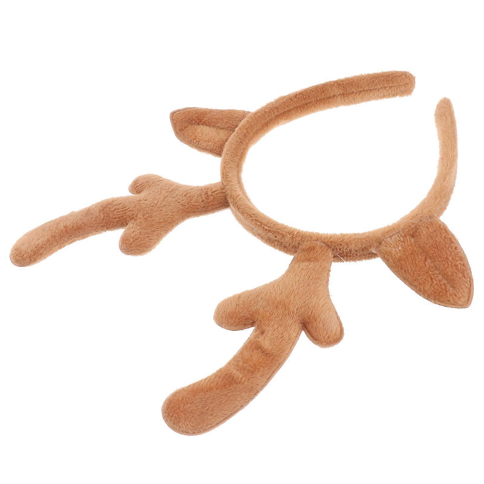 Adorable Reindeer Antler Headband – Lightweight Christmas Hairband for Holiday Parties, Birthdays, and Cosplay Events – Festive Accessory for Party
