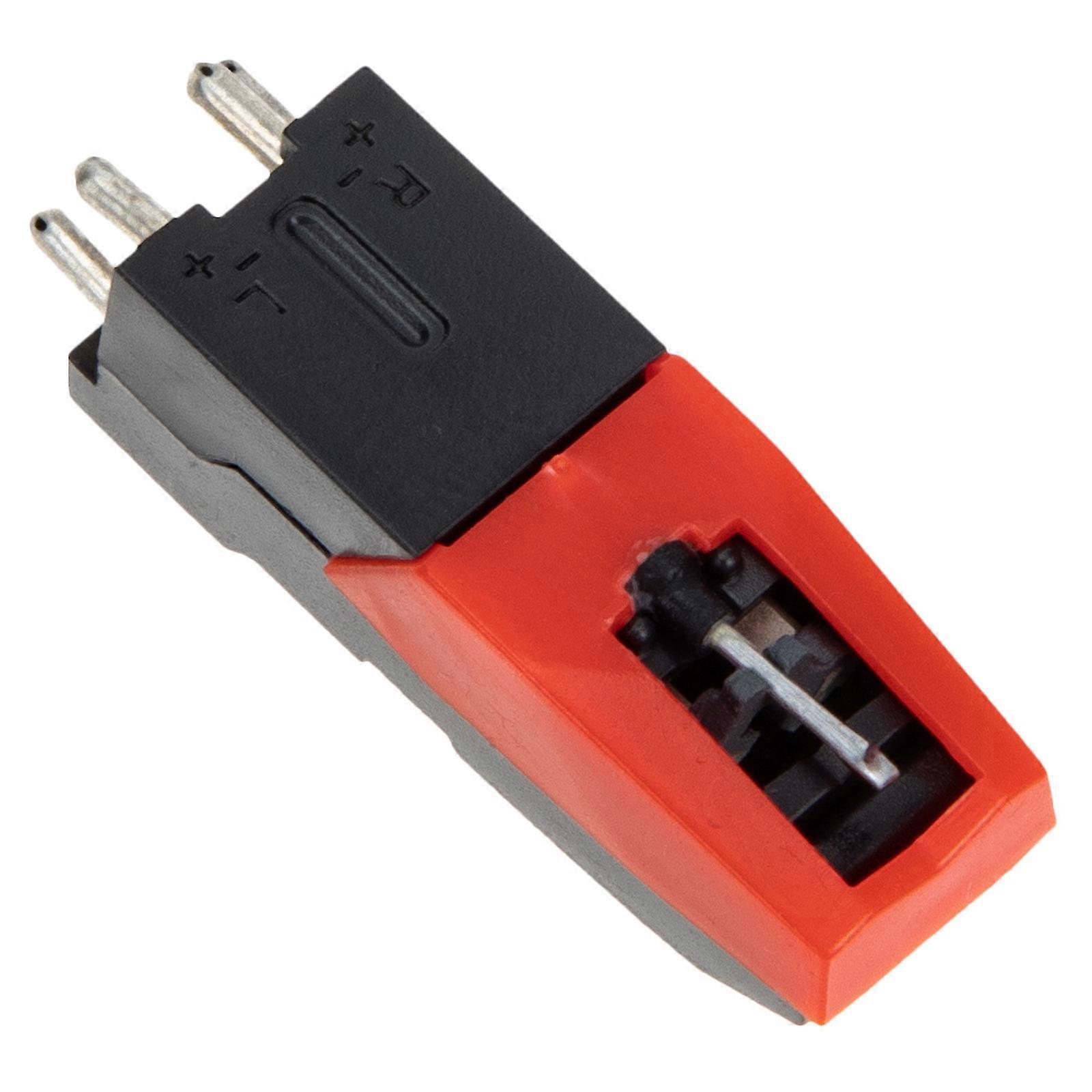 Ceramic Needle for Turntable Stylus Replacement Red ABS Material for Home Use Fits Perfectly