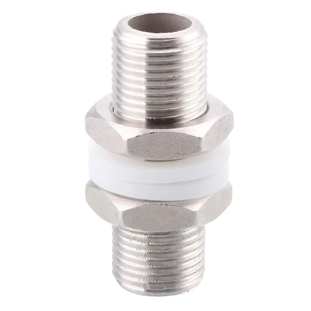 Hose Adapter, Tap Connector, 1/2 Inch BSP DN15 304 Stainless Steel Fitting (1/2 x 40mm)