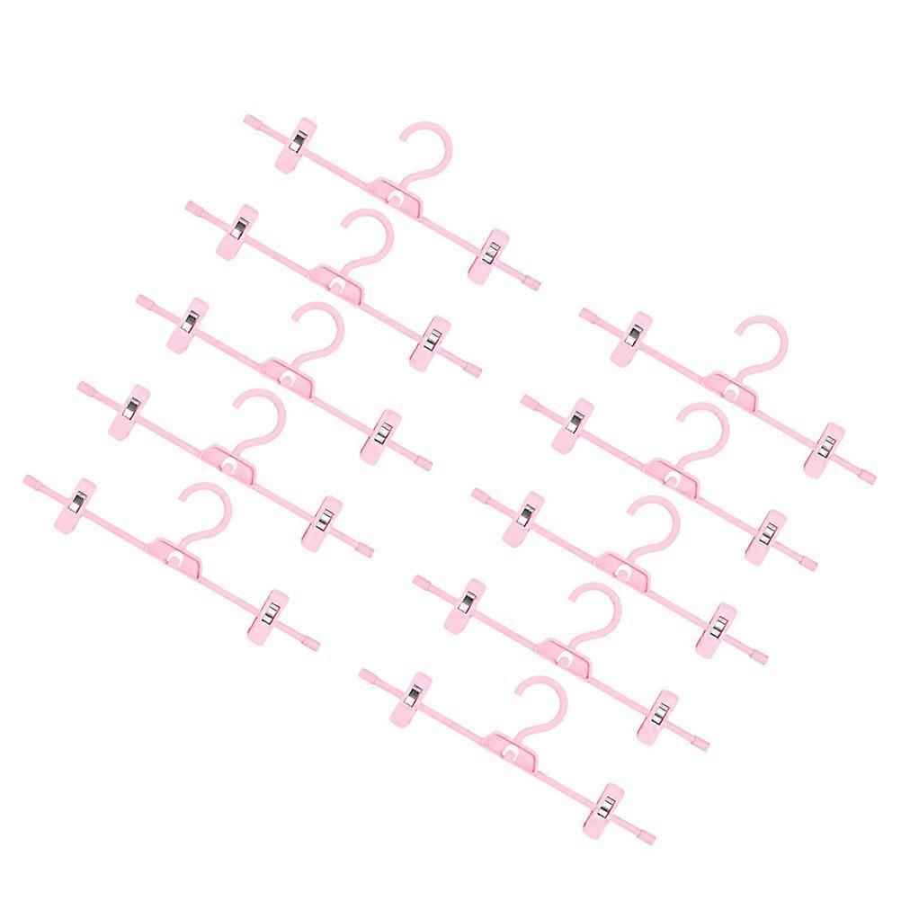 Clothes Rack 10Pcs Plastic Adjustable Pants Racks For Home Use With Various Sizes And Colors Ideal For Hanging Pants And Skirts