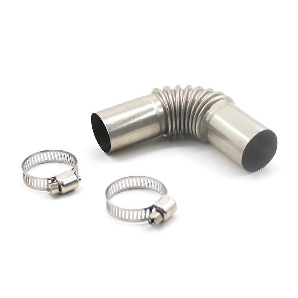 24mm Exhaust Pipe Elbow for Webasto and Eberspächer Air Diesel Heaters, Compatible 1 Piece Outlet Connector