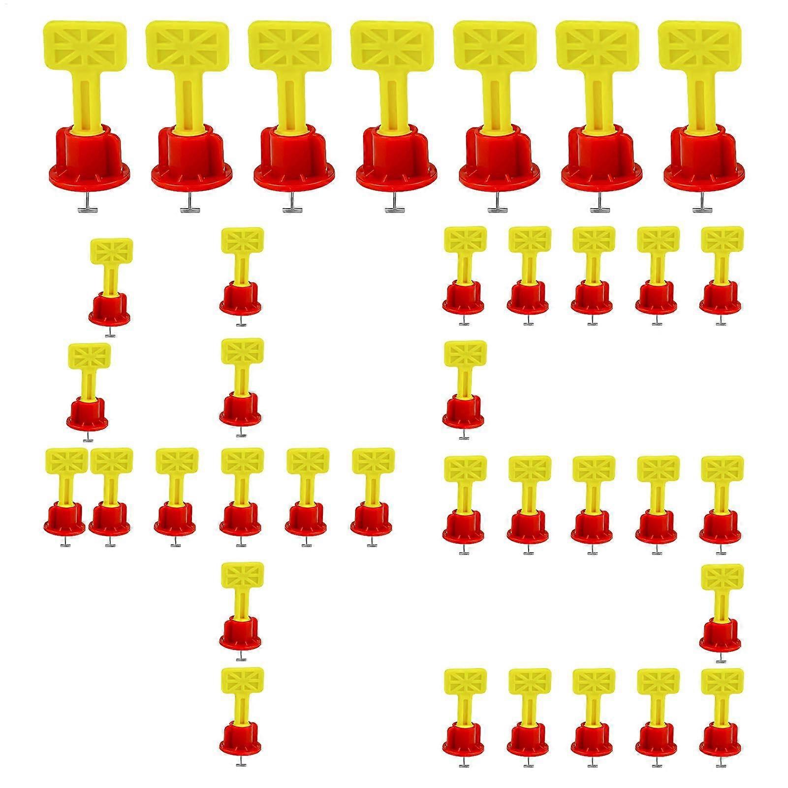 Tile Leveler Spacer Reusable Tile Leveling System 45X Kit Internal Screw Levelers With T-Pin For Precise Alignment