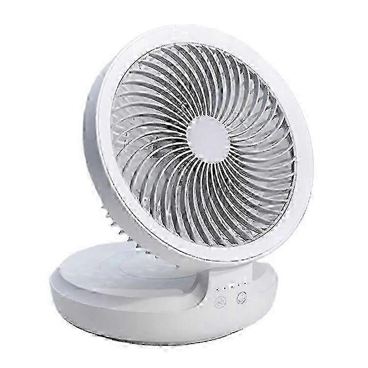 EDON E808 Portable Desktop Wall Mount ABS Fan Cooler Foldable Rechargeable Summer Cooling Fan