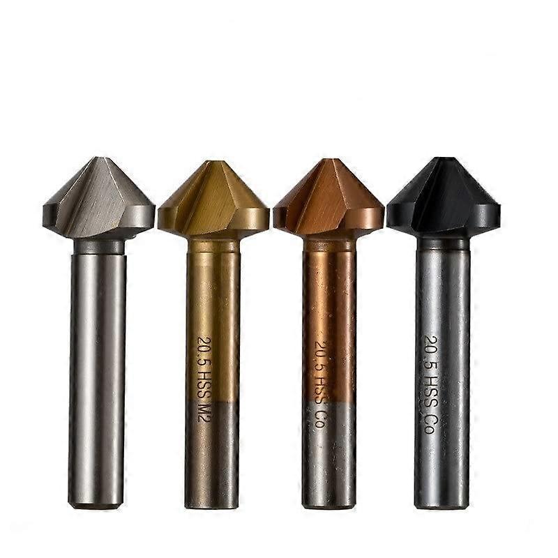 Chamfer Indicator Drill Bit 6.340mm 3 Flutes 90° M35 Cobalt