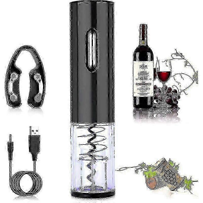 USB Rechargeable Electric Corkscrew Automatic Wine Bottle Opener
