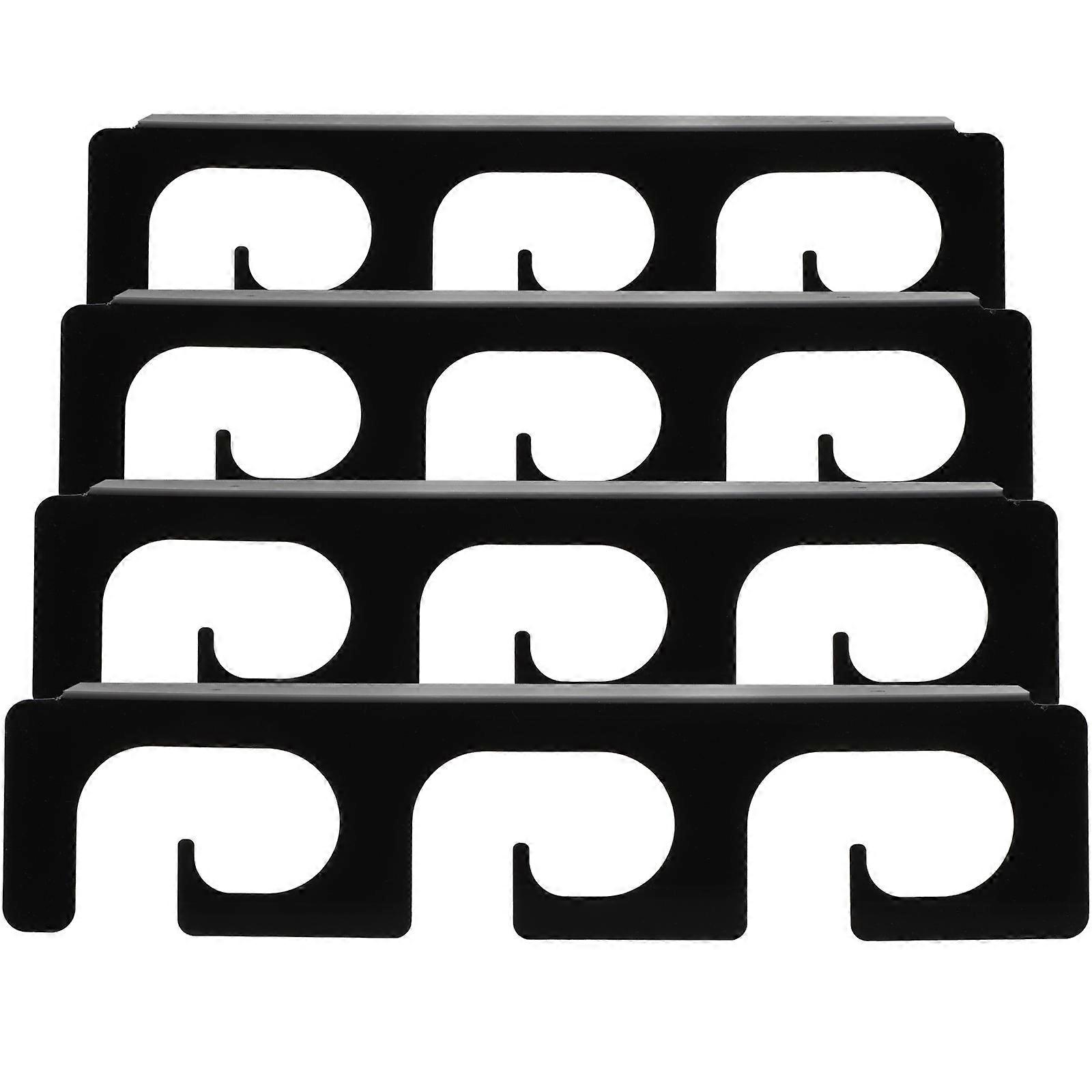 Fishing Rod Holders for Garage Made of Durable Acrylic Black Color Great for Home Use and Storage Needs 2 Pairs