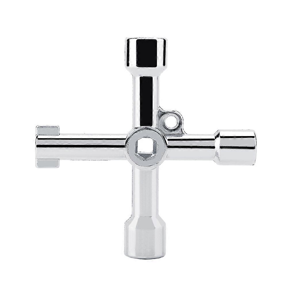 Multifunctional Cross Round Hole key Triangular Wrench for Electrical Control Cabinet Elevator