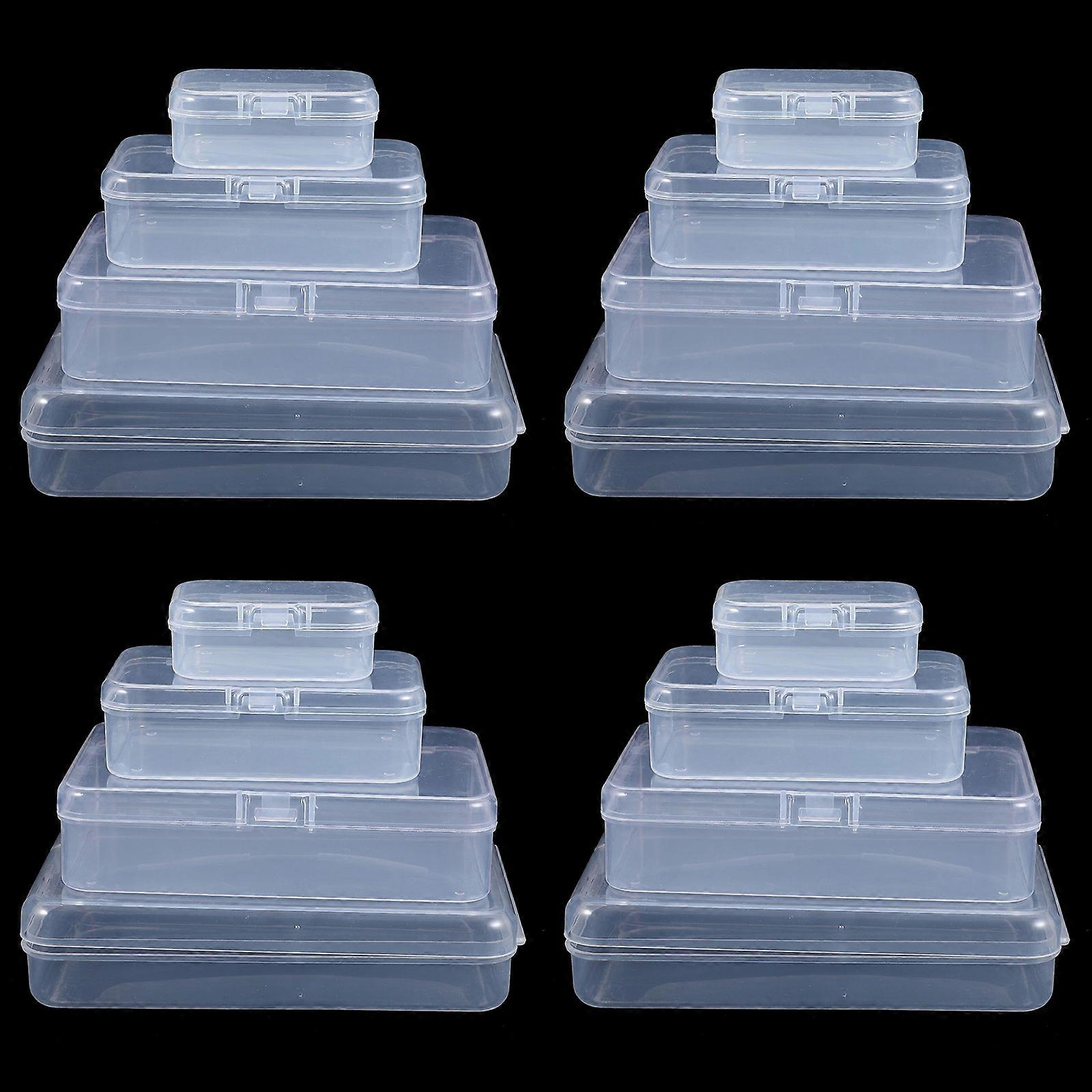 Multi-Functional Transparent Storage Box Organizer For Users Who Need To Store Small Items 24Pcs