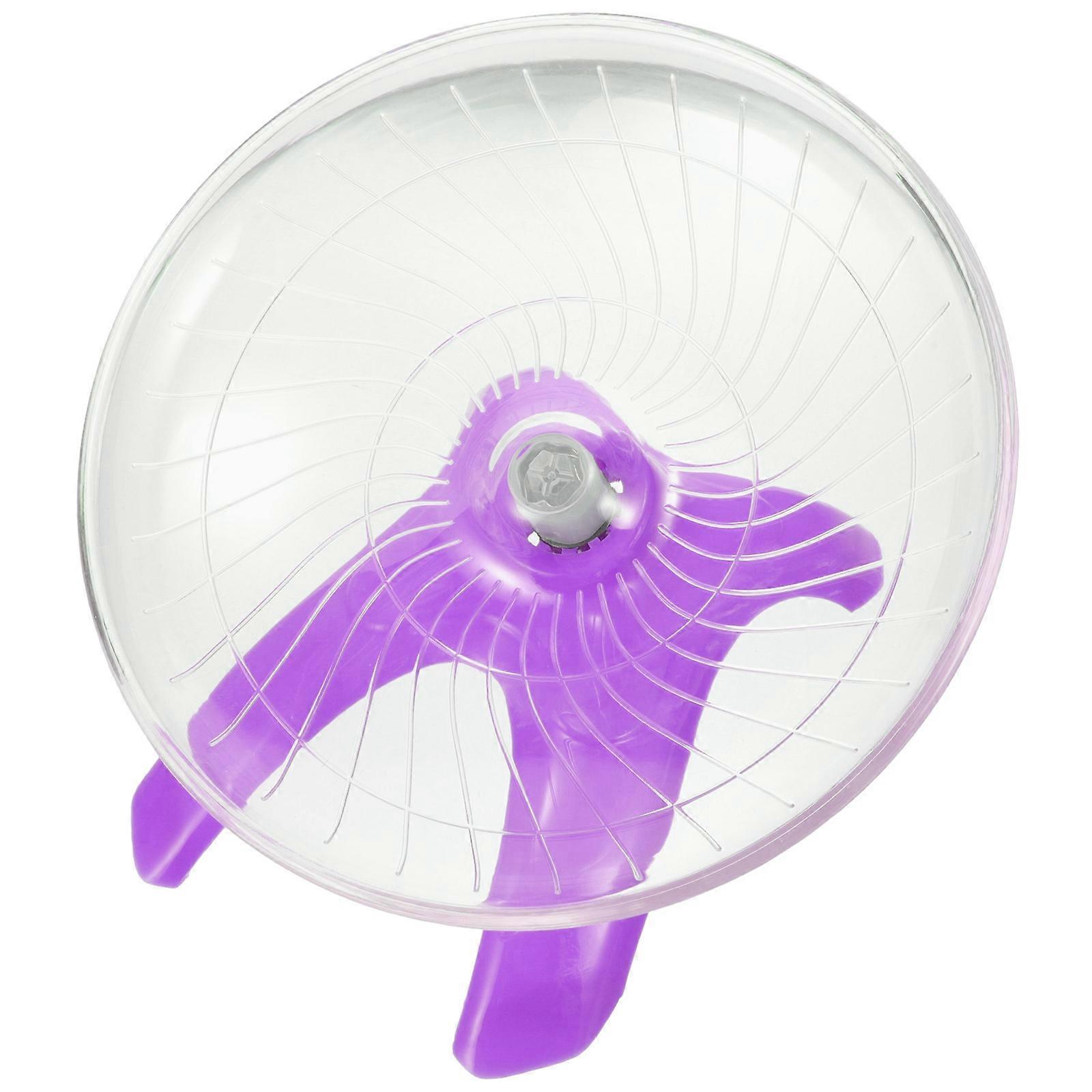 Hamster Wheel for Playing Violet Color Provides Low Noise Fun 6.5 Inches