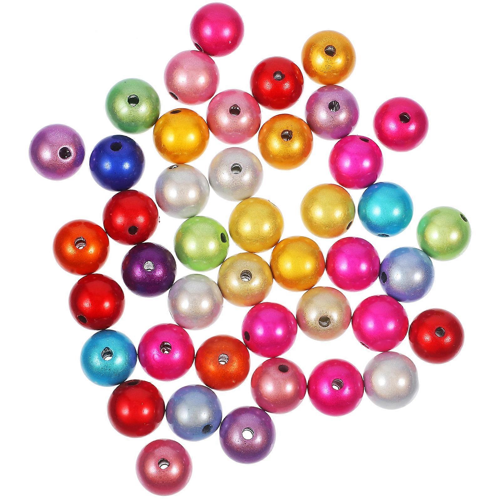 Acrylic Multi Colored Beads for Jewelry Making Diy Activities Perfect for Creating Unique Handicrafts 1 Set