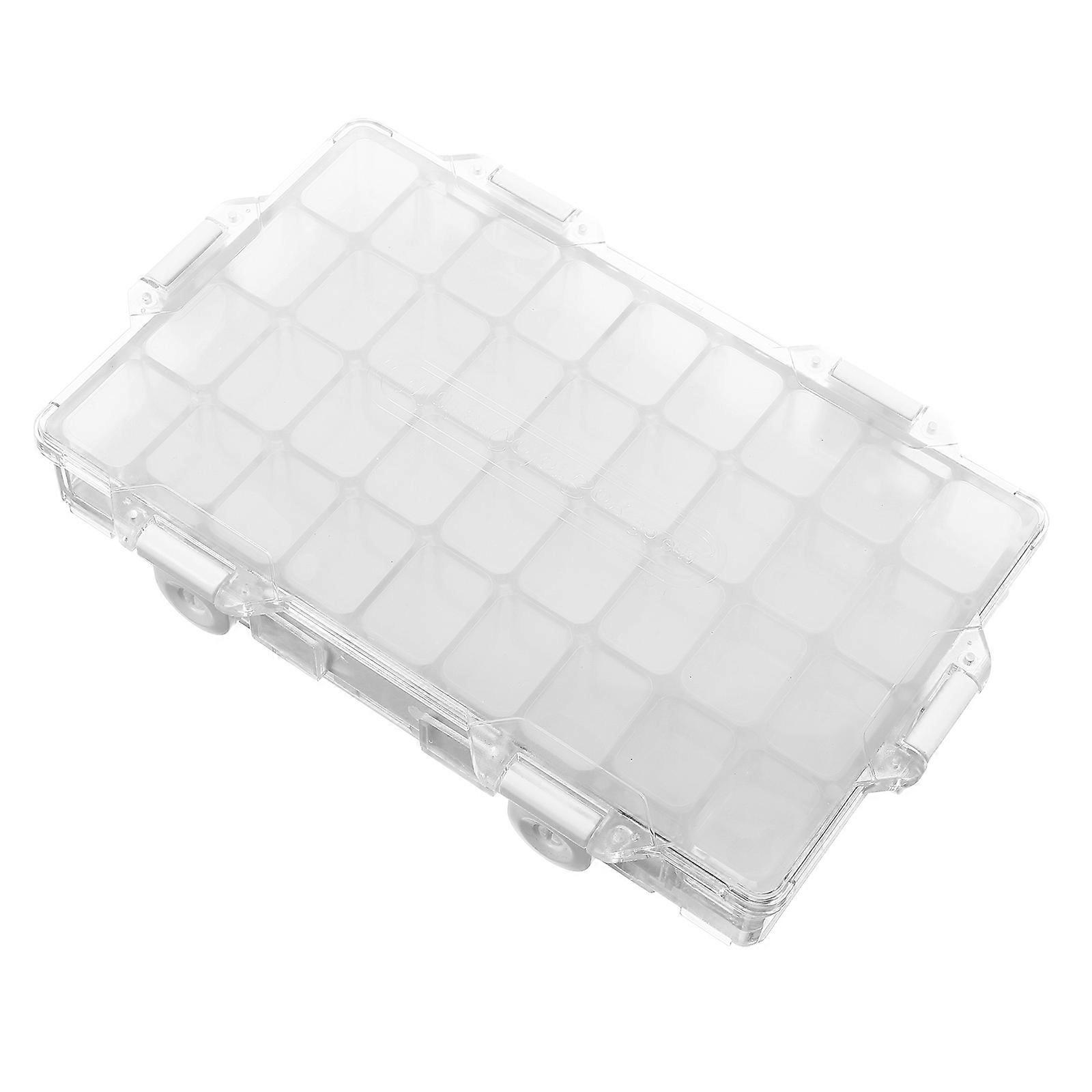 Transparent Plastic Pigment Box Painting Box for Grid Colors