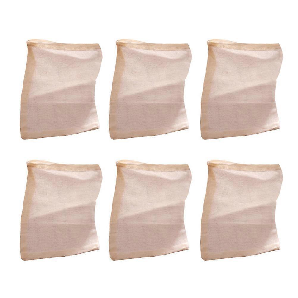 Reusable Filter Bag For Medicine Preparation 10x15cm Light Yellow Strong Filtration Performance 50Set