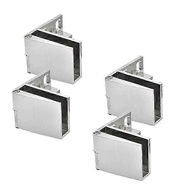 4PCS Glass Cabinet Door Hinge Set