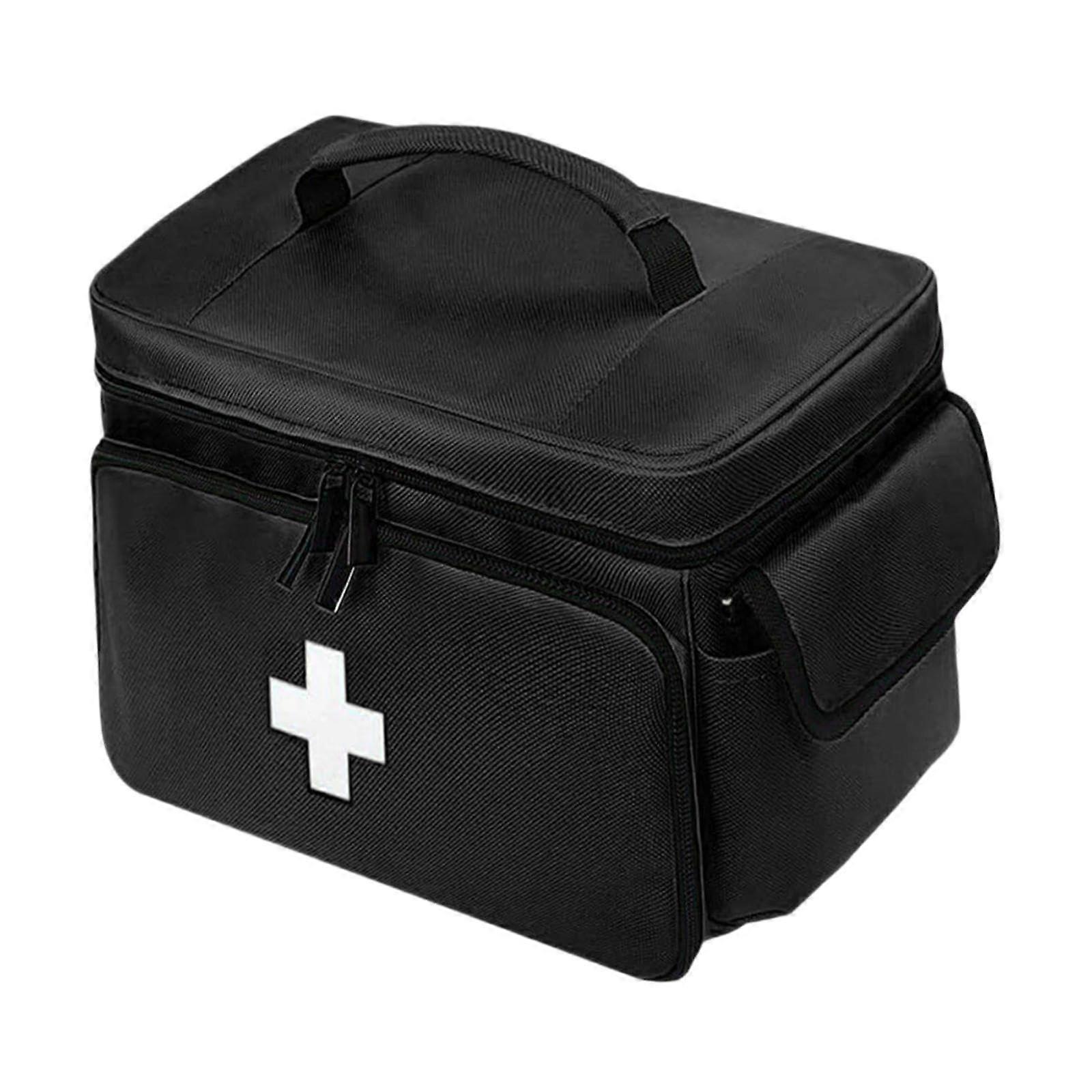 First Aid Bag Empty Storage Organizer with Handle for Camping, Office, Workplace, Gym Use - Portable and Durable