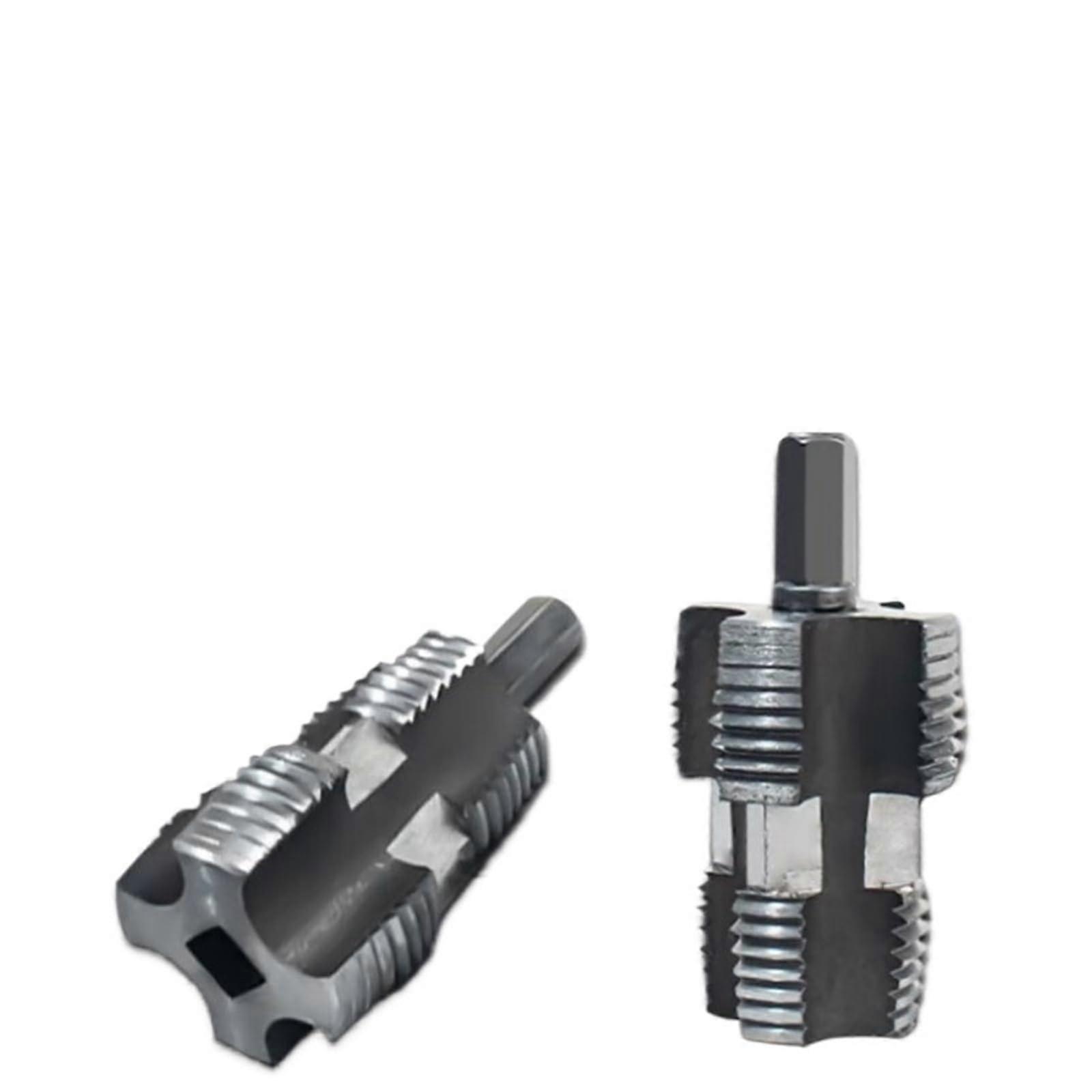 1/2 Inch and 3/4 Inch PVC Threaded Pipe Set for Electric Drill, Internal Thread, 1 Piece, Durable and Compatible with Standard Drills