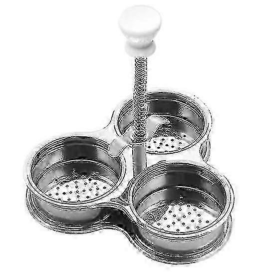 Useful High Temperature Resistance Labor-saving Fine Holes 3 Grids Poached Egg Cooker Steamer Kitchen Supplies Egg Steamer