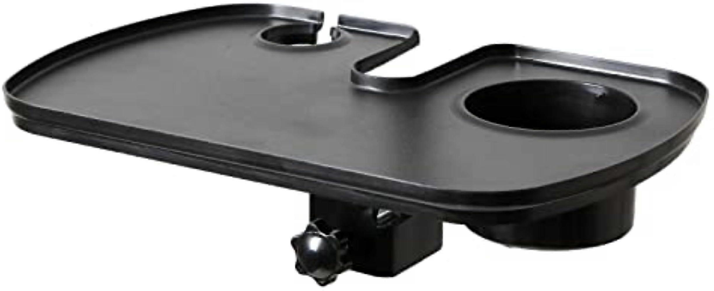 Microphone Stand Tray with Adjustable Clamp, Multi-Functional Drink Holder, Utility Shelf for Music Stands and Tuners