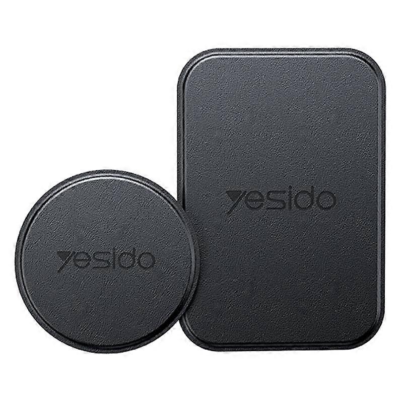 Yesido C207 2-in-1 Magnetic Metal Plate Leather Anti-Scratch 1.5mm Manganese Steel - Black