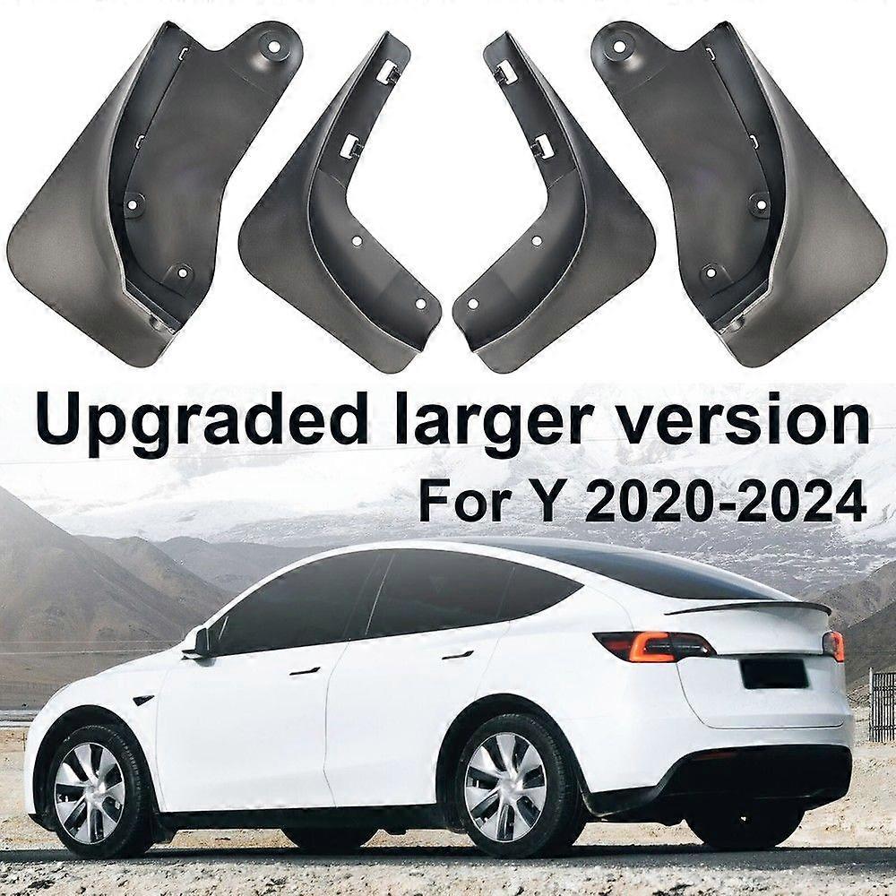 Fantastic Upgraded Version Mud Flaps For Tesla Model Y 2020-2024 Splash Guard Mudguard