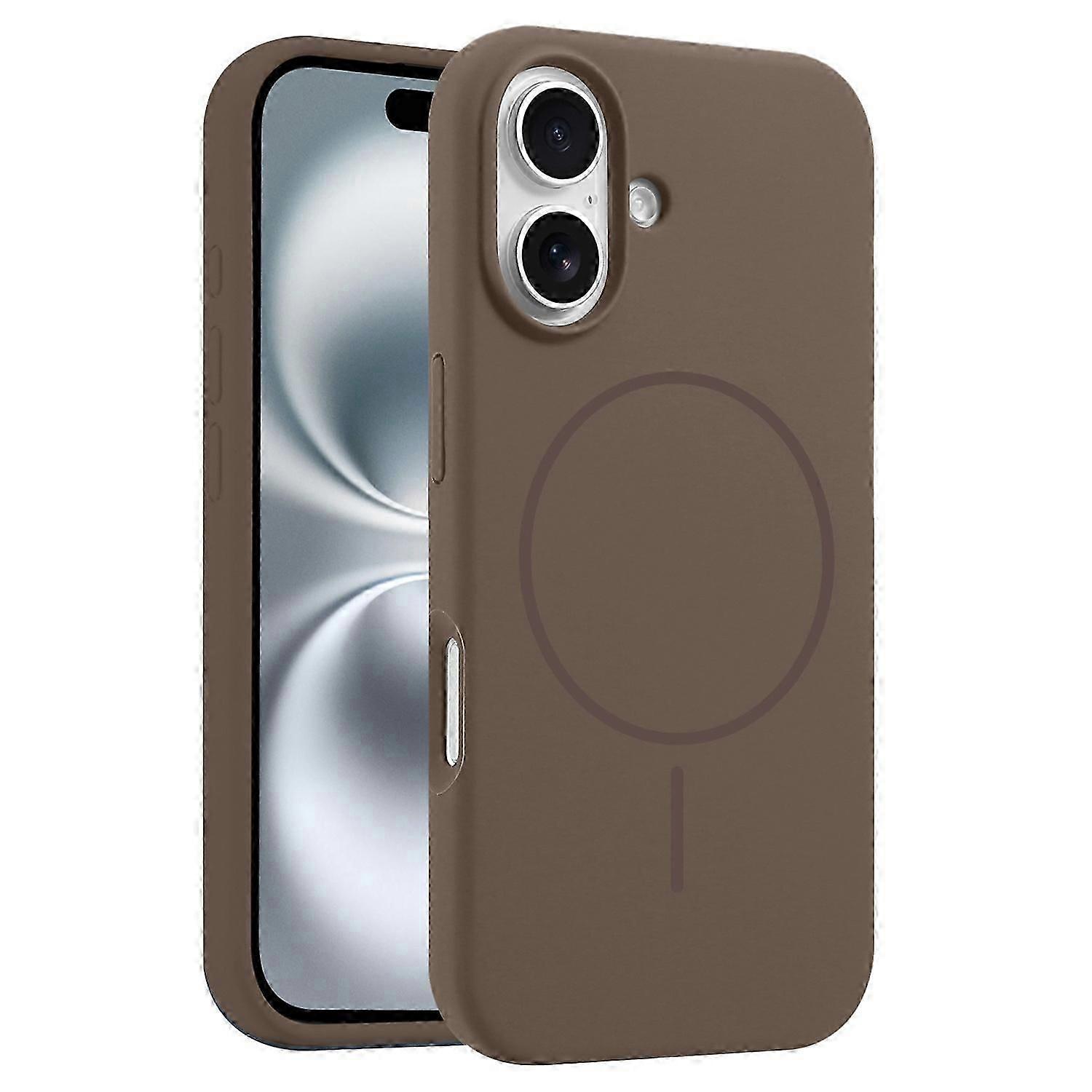 MagSafe Compatible 16 Plus Case - Liquid Silicone Anti-Drop Phone Cover