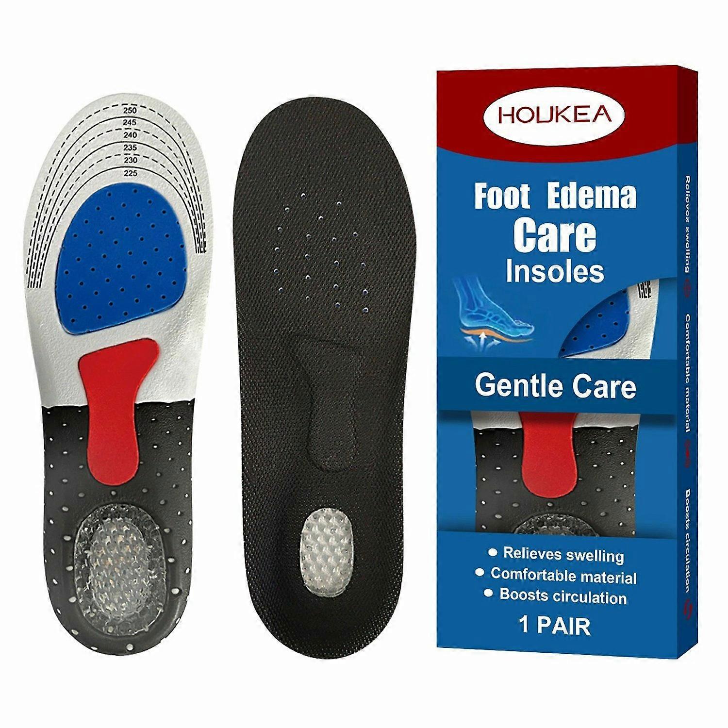 1-6x HOUKEA HK-B07-0116-01 Foot Care Insoles Massage Breathable Daily Sports Support