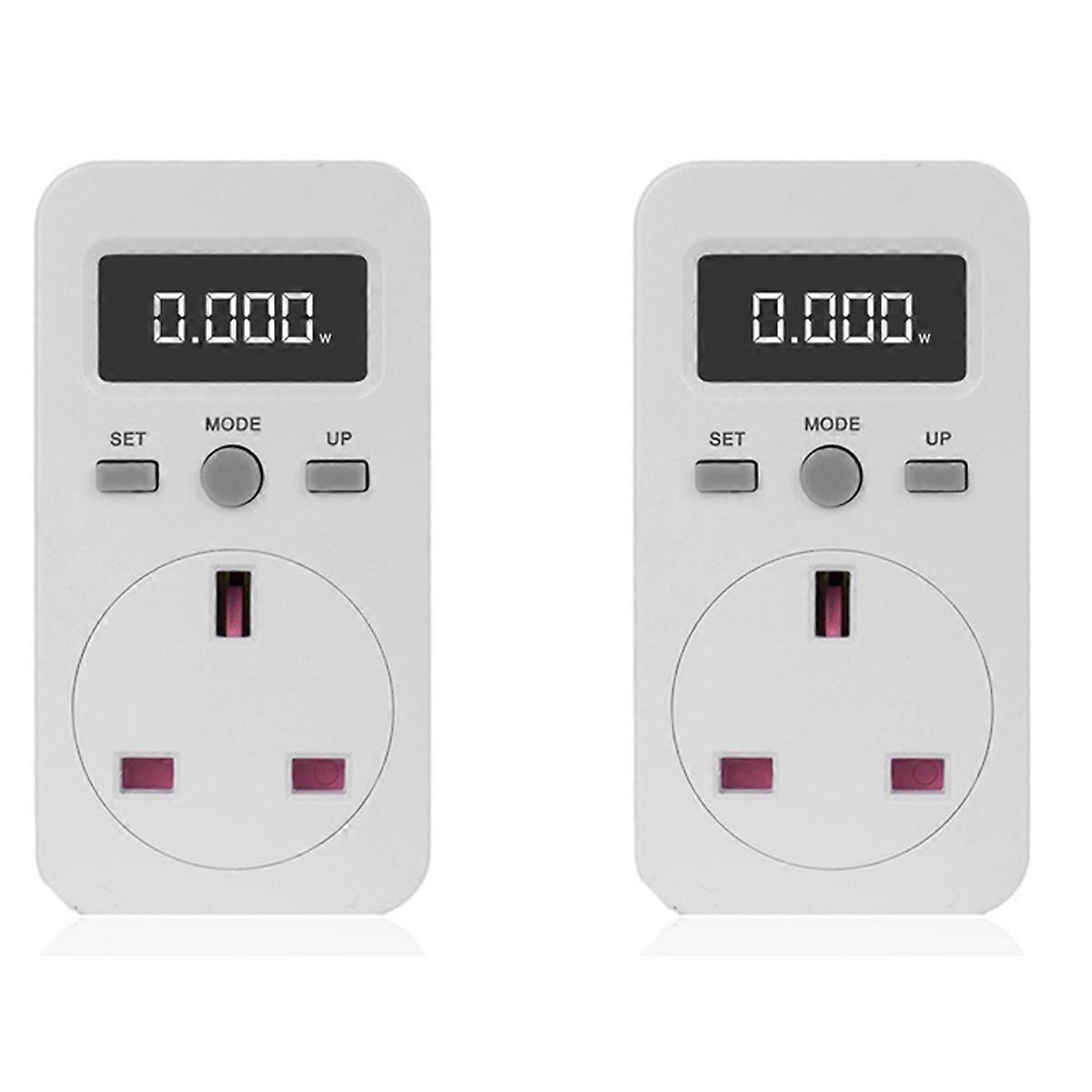Digital Power Meter Plug-In Socket Electric Wattmeter Energy Monitor