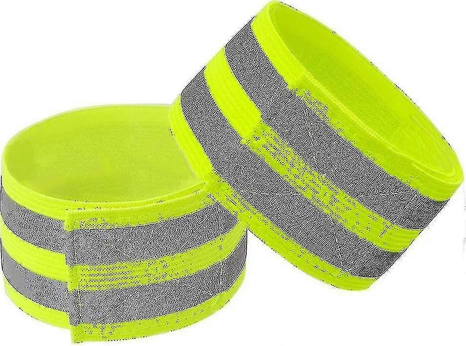 High Visibility Reflective Bands for Wrist Arm Ankle Leg Adjustable...
