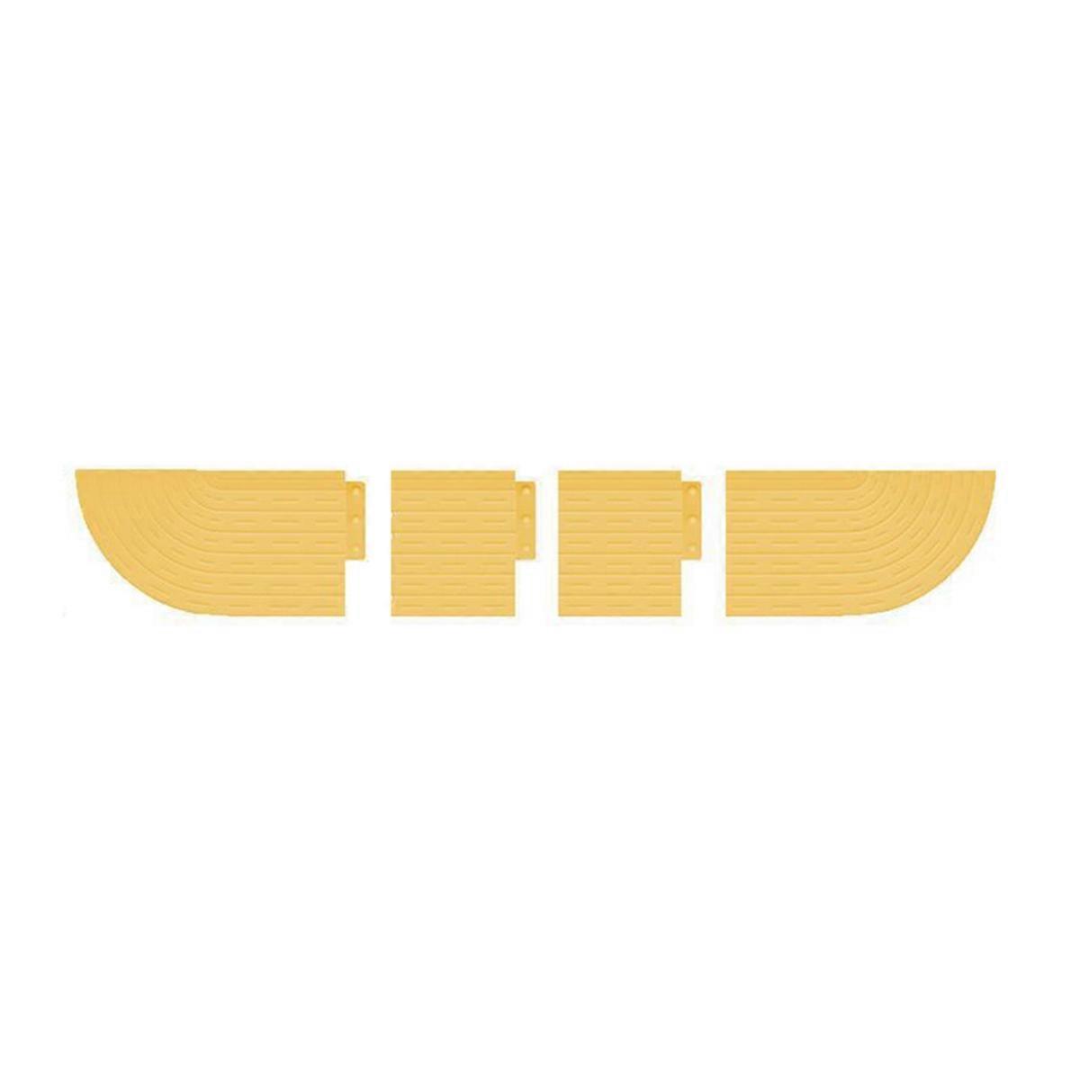 Anti-Slip Threshold Door Step Ramp Kit Yellow