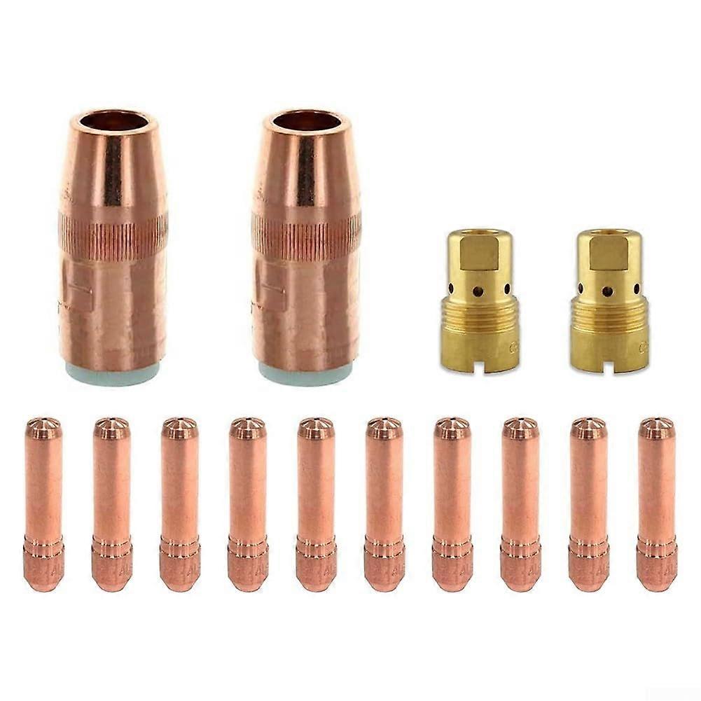 Bernard Copper Welding Nozzle Set NS-5818C D-1 Diffuser For MIG Torch T023 With Contact Tips Professional Grade