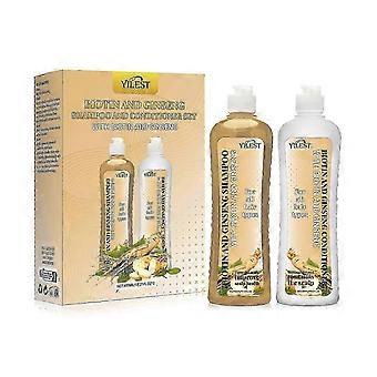 Premium Haircare Set - Balsamo alla biotina al ginseng per ciocche più sane
