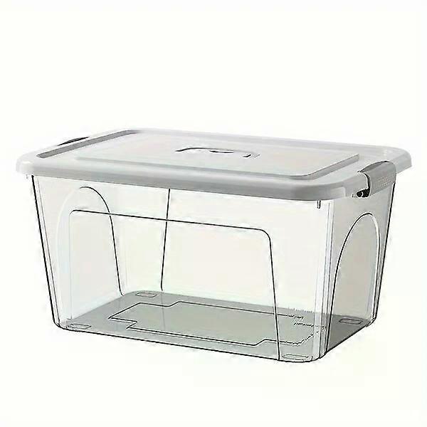 6-piece plastic storage boxes with lids, large space and easy to match