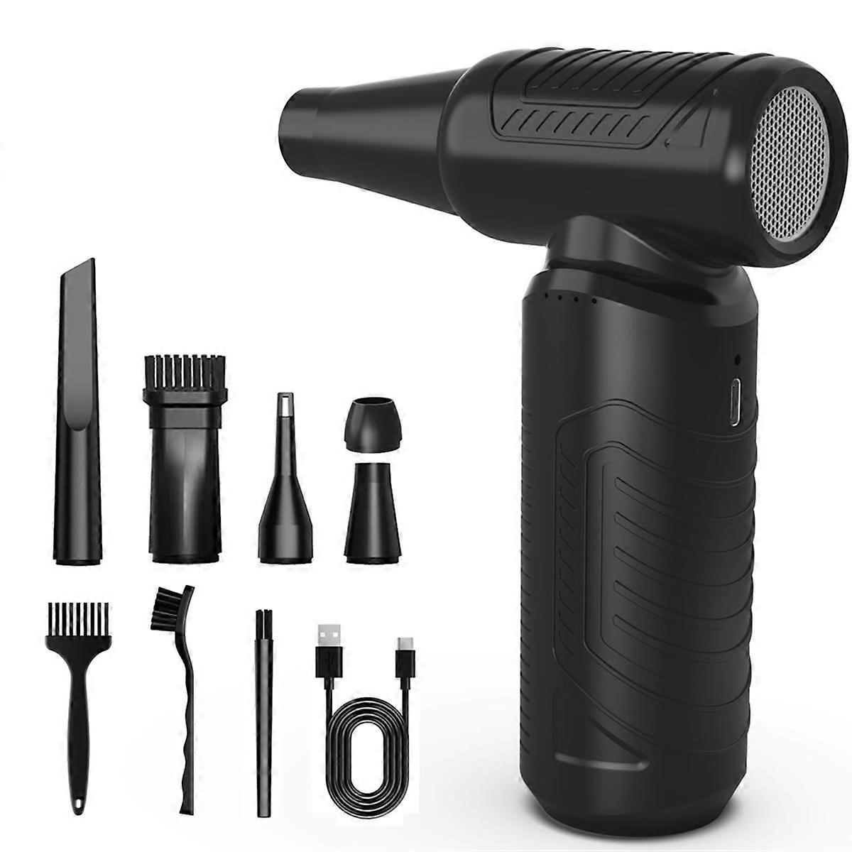 Compressed Air Duster, 130,000rpm Cordless Blower,3-Speed Adjustable Electric Air Duster for Keyboard Computer Car Home