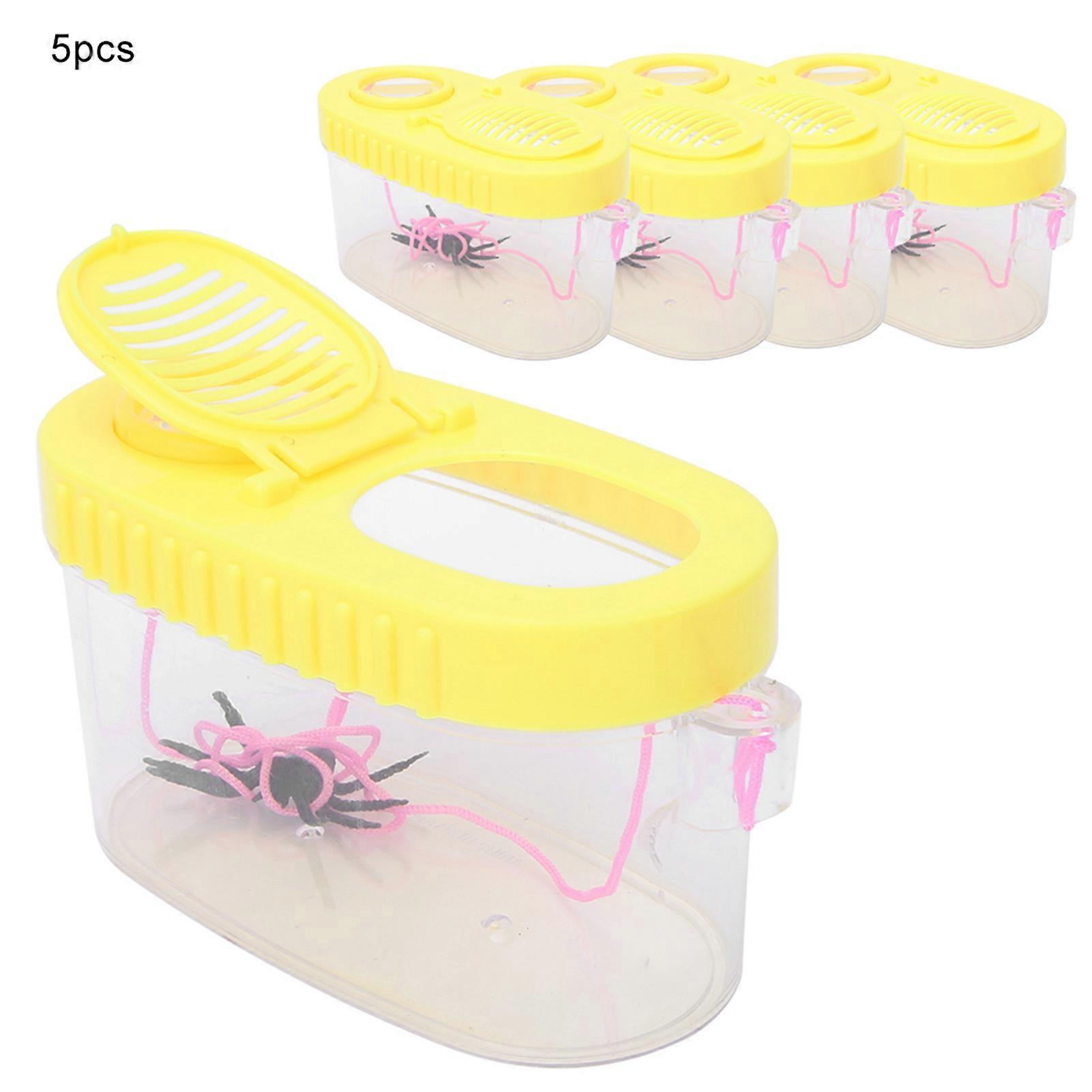 5pcs Kids Insect Viewer Box 5X Magnification Bug Observation Toy
