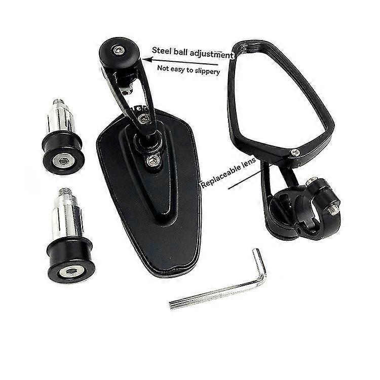 Motorcycle retro modified handlebar rearview mirror off-road handlebar reflector