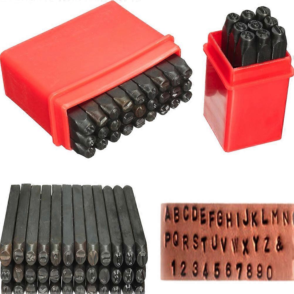 Durable Steel Printing Tool with 36pcs Stamps for Marking Craft Projects 2mm