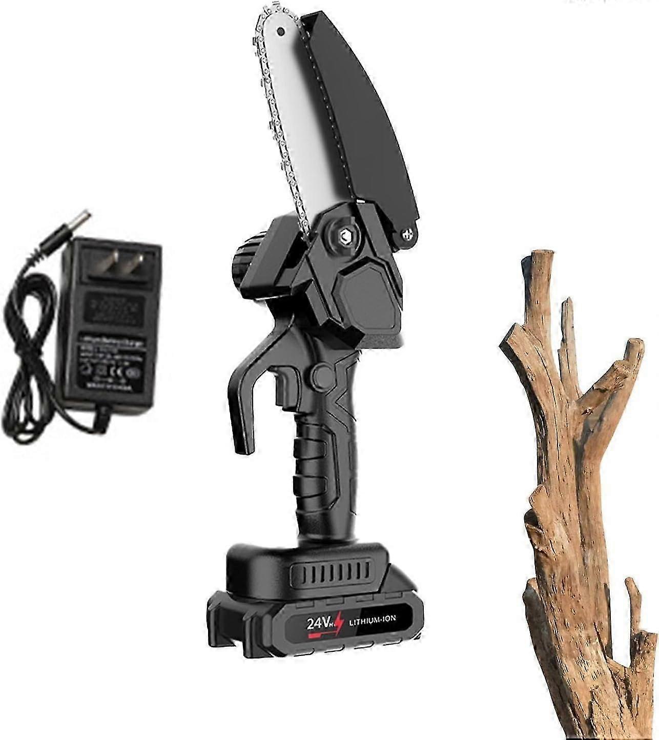 Portable Electric Cordless Chainsaw,Battery Powered,Small Power Handheld Chain Saws Pruning Shears