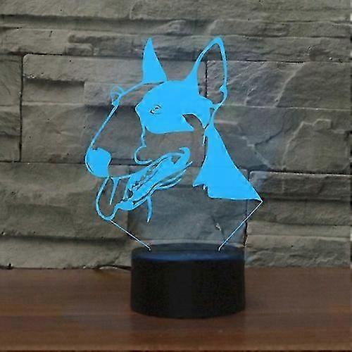 Creative 3D LED Night Light with Black Base, 16 Colors Remote-Controlled Decorative Lamp
