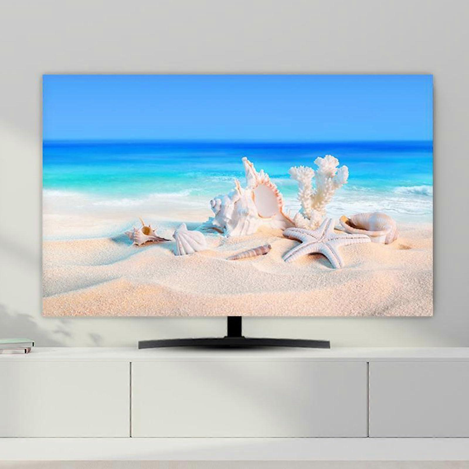 TV Protector Cover Seashells 4043 Inches, DustProof TV/PC Display Protector For 3280 Inch Displays