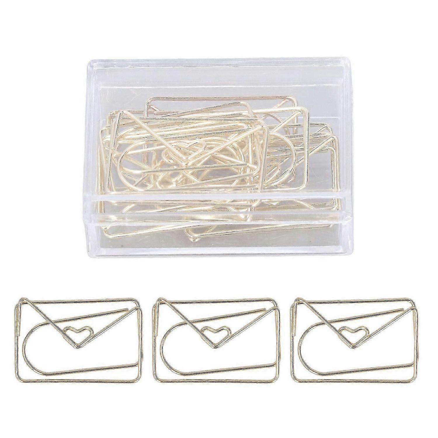 2025 Latest Model 100pcs Metallic Paper Clips Golden Electroplating Process
