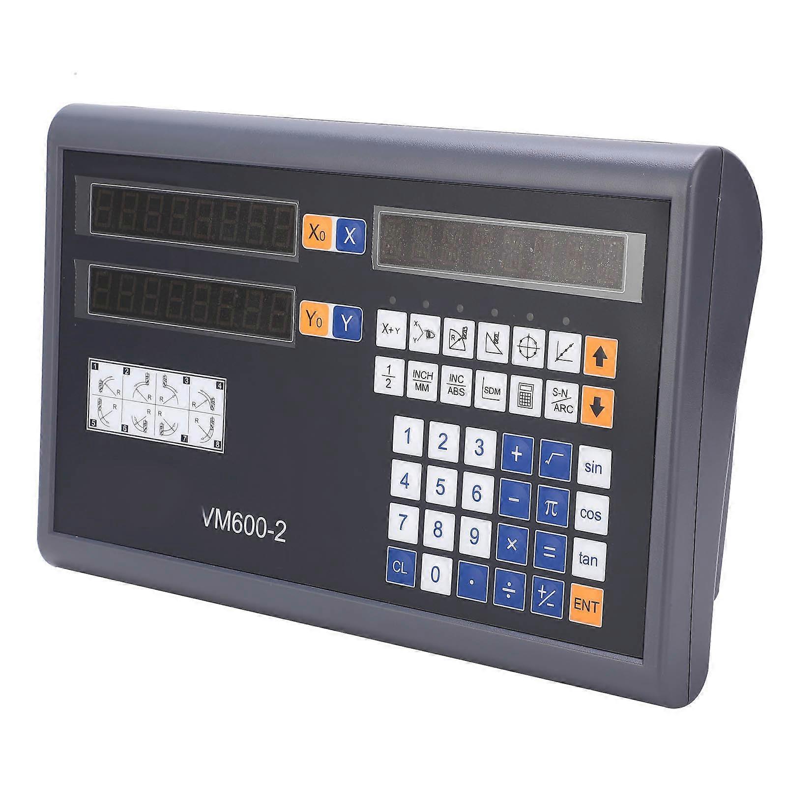 2 Axes Digital Readout Display LCD Encoder with Touch Keyboard AU Plug