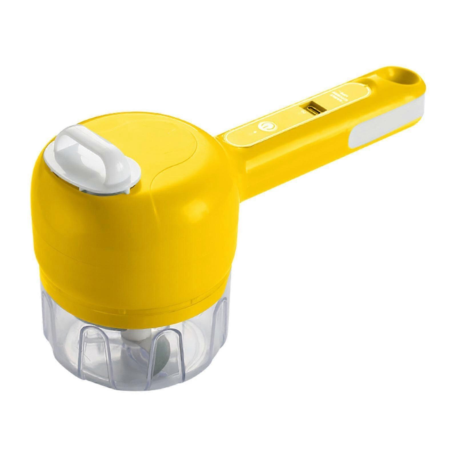 4In1 Kitchen Meat Grinder Wireless Vegetable Slicer Electric Egg Beater Garlic Masher